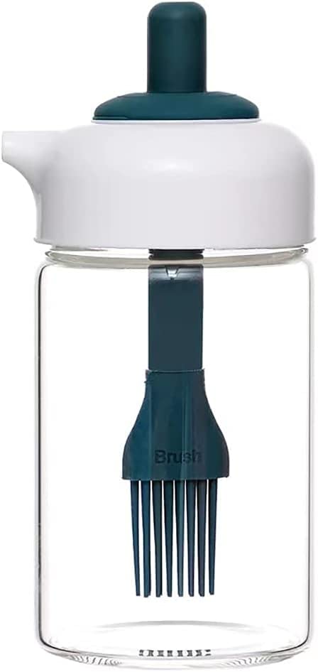 Kmils 230 Ml Oil Dispenser With Brush, Oil Containers For Kitchen, Oil Bottle For Kitchen, Oil Bottle With Brush, Oil Can For Co