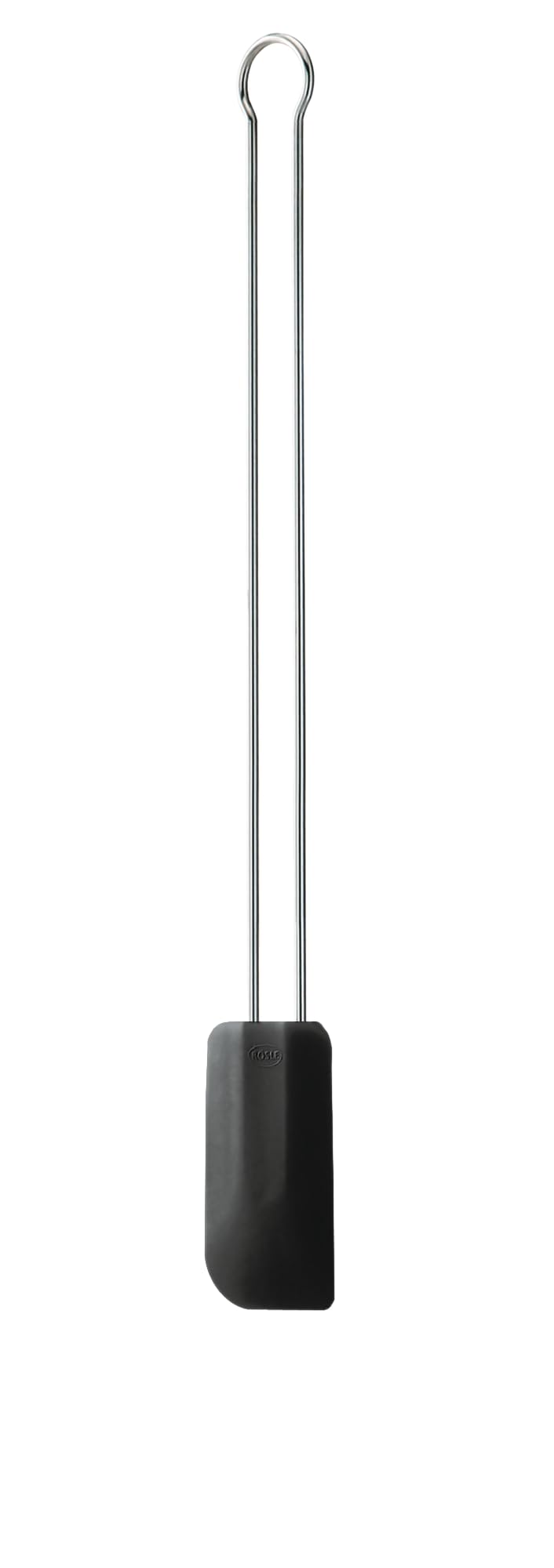 Rosle Stainless Steel & Silicone Flexible Spatula, 10.25Inch, Black