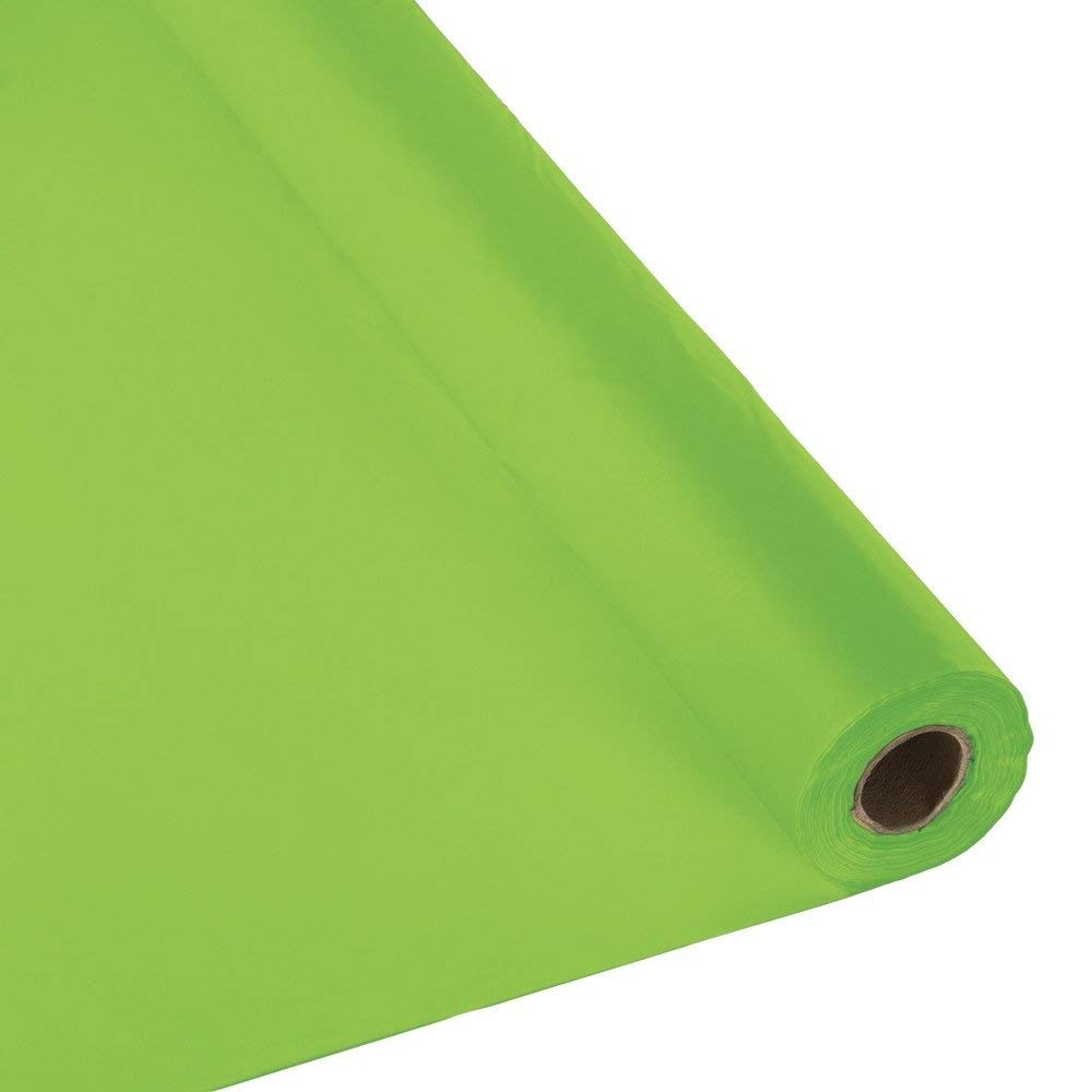 Qsd Lime Green Tablecloth Roll - (26 Colors) - No Folds Or Creases (Super Fast Set Up)