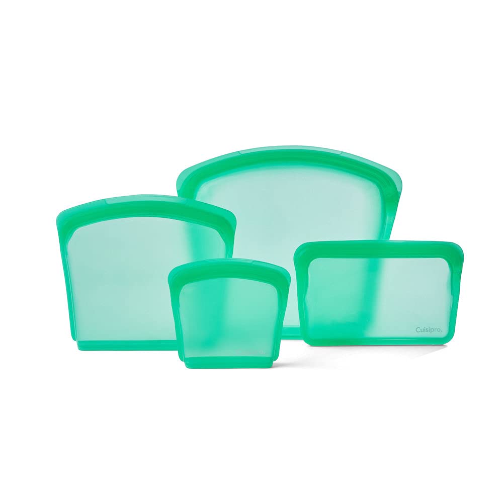 Cuisipro Silicone Reusable Leakproof Bag, 13.5 Ounce, Green