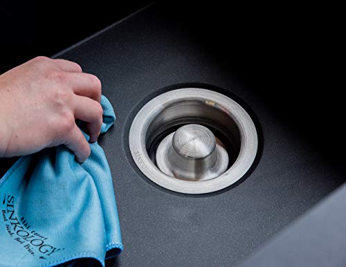 Sinksense 3.5'' Disposal Flange Drain With Stopper, Stainless Steel