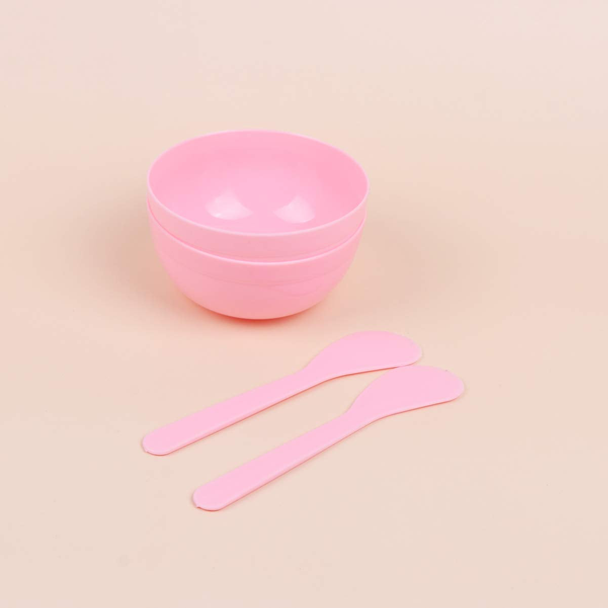 10Sets Slime Bowl Slime Mixing Tool Makeup Bowl Crystal Mud Mixing Bowls Plastic Glue Mixer For Makeup Crafts (Pink)