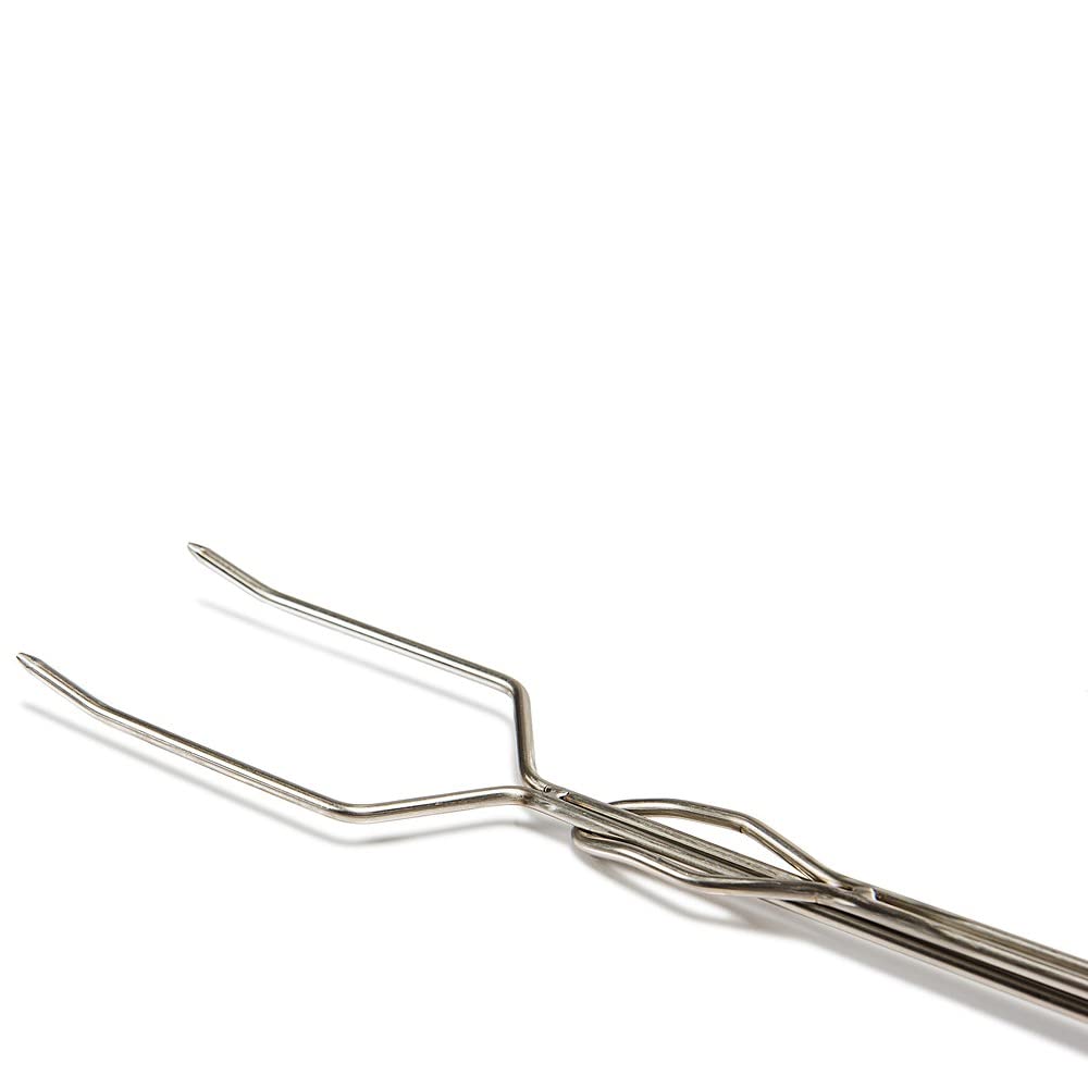 Petromax Campfire Roasting Stick Skewer With Adjustable Handle Straight Prongs Ls1, Extends Up To 36 Inches