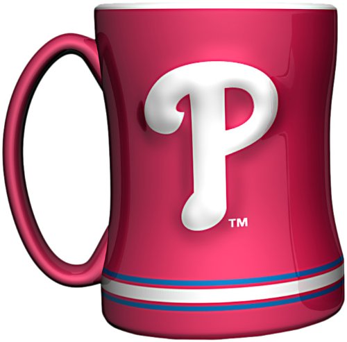 Mlb Philadelphia Phillies 14-Ounce Sculpted Relief Mug