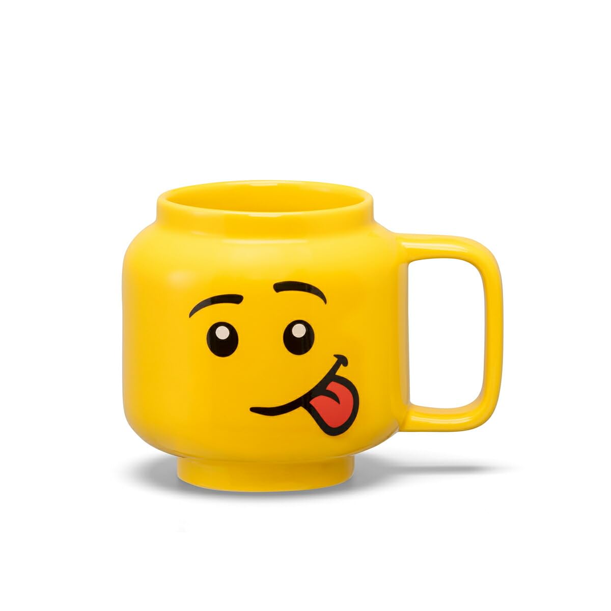 Room Copenhagen LEGO Ceramic Mug, Silly Boy Face, Large, 17.9 Fl. Oz. (530 mL)