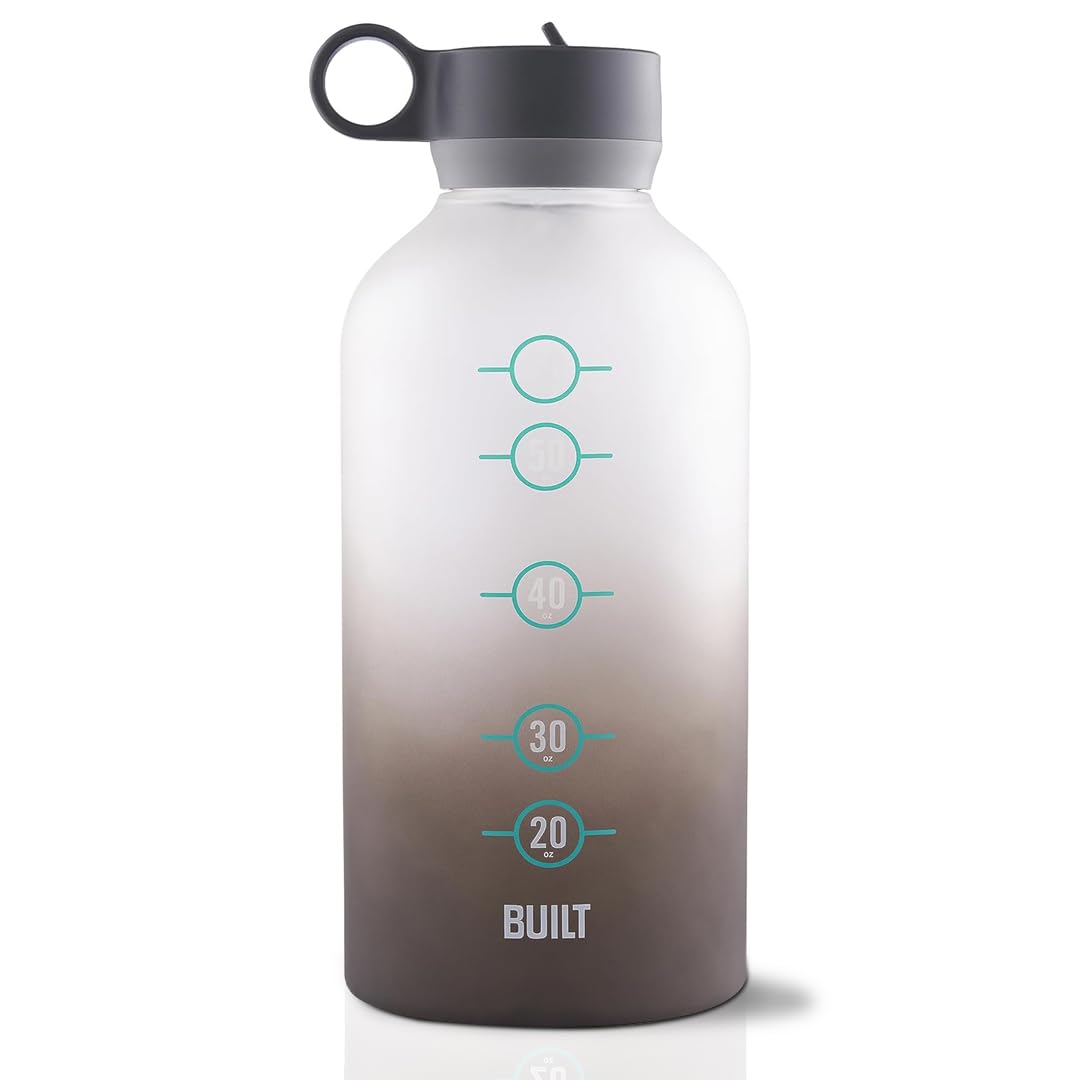 Built 74 Oz Tritan Motivational Bottle  Gray