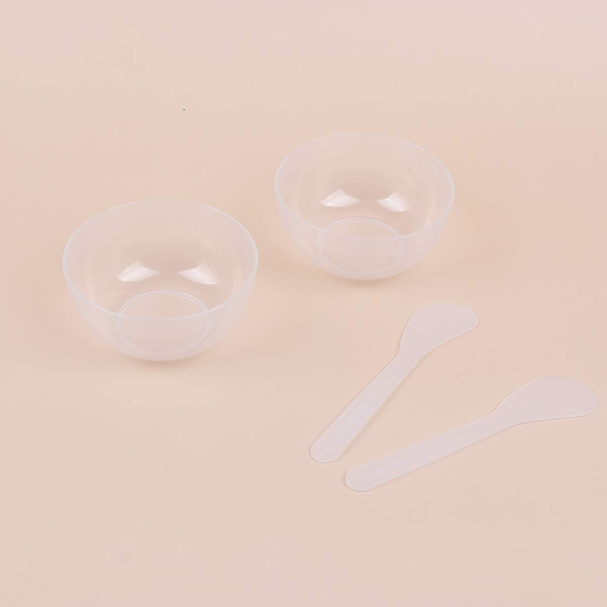 10Sets Slime Bowl Slime Mixing Tool Makeup Bowl Crystal Mud Mixing Bowls Plastic Glue Mixer For Makeup Crafts (Transparent)