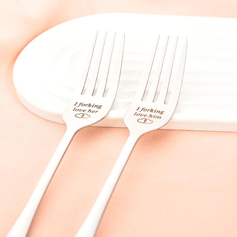 Wedding Engagement Gifts For Him Her Couples Engraved Fork Gifts For Boyfriend Gifts From Girlfriend Anniversary Birthday Gifts
