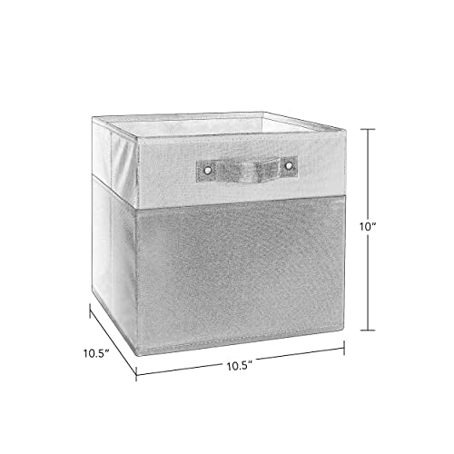 Riverridge Kids 2Pc 10.5In Two-Tone Folding Storage Bin Set - Black