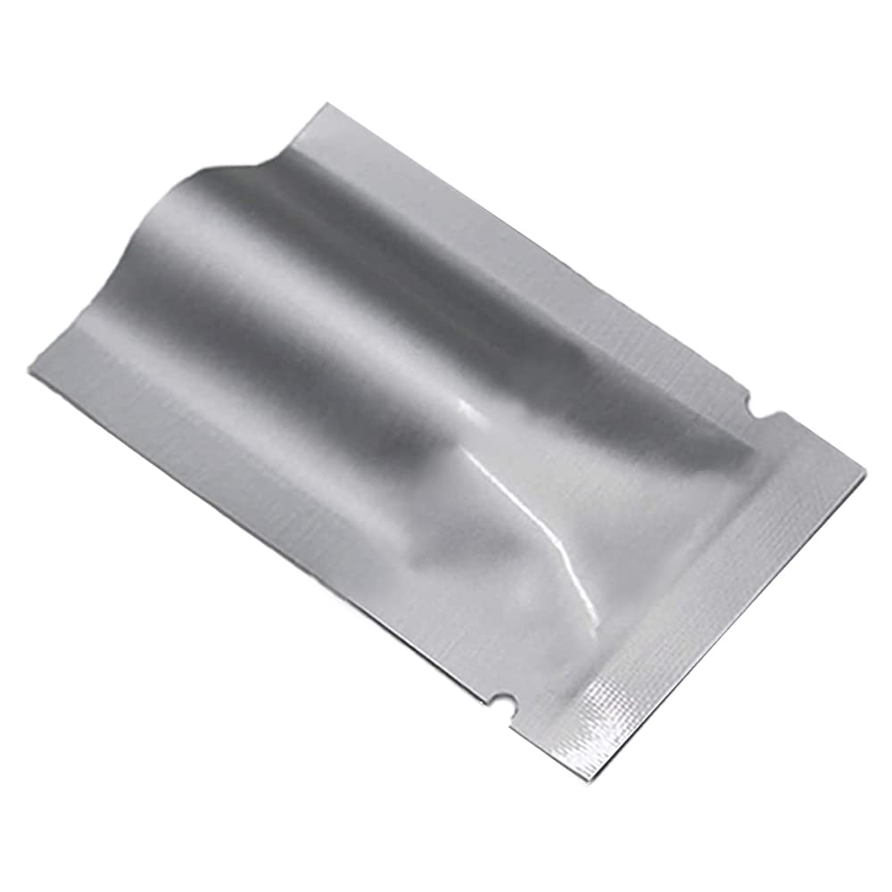 MITOB Silver Mylar Bags Pure Aluminum Foil Flat Food Storage Bag 3.9 Mil Open Top Heat Sealing Vacuum Pouch for Coffee Beans Can