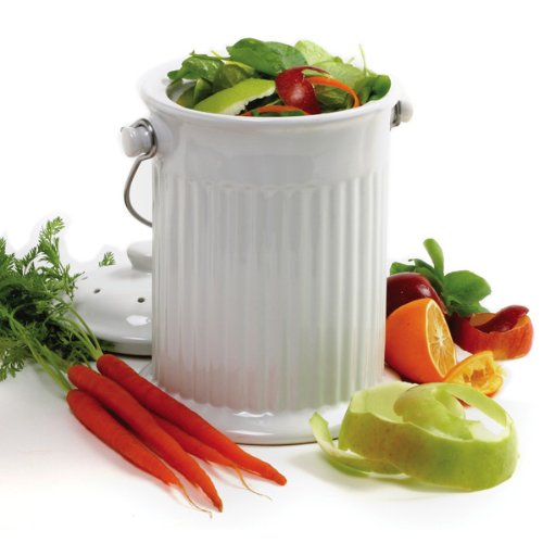 Norpro 93 1 Gallon White Compost Keeper Crock