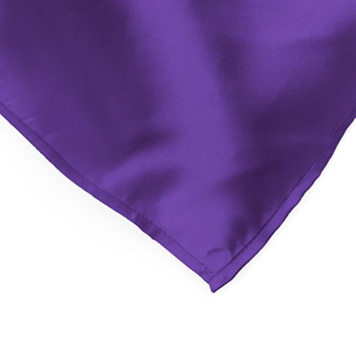 LinenTablecloth 14 x 108-Inch Satin Table Runner Purple