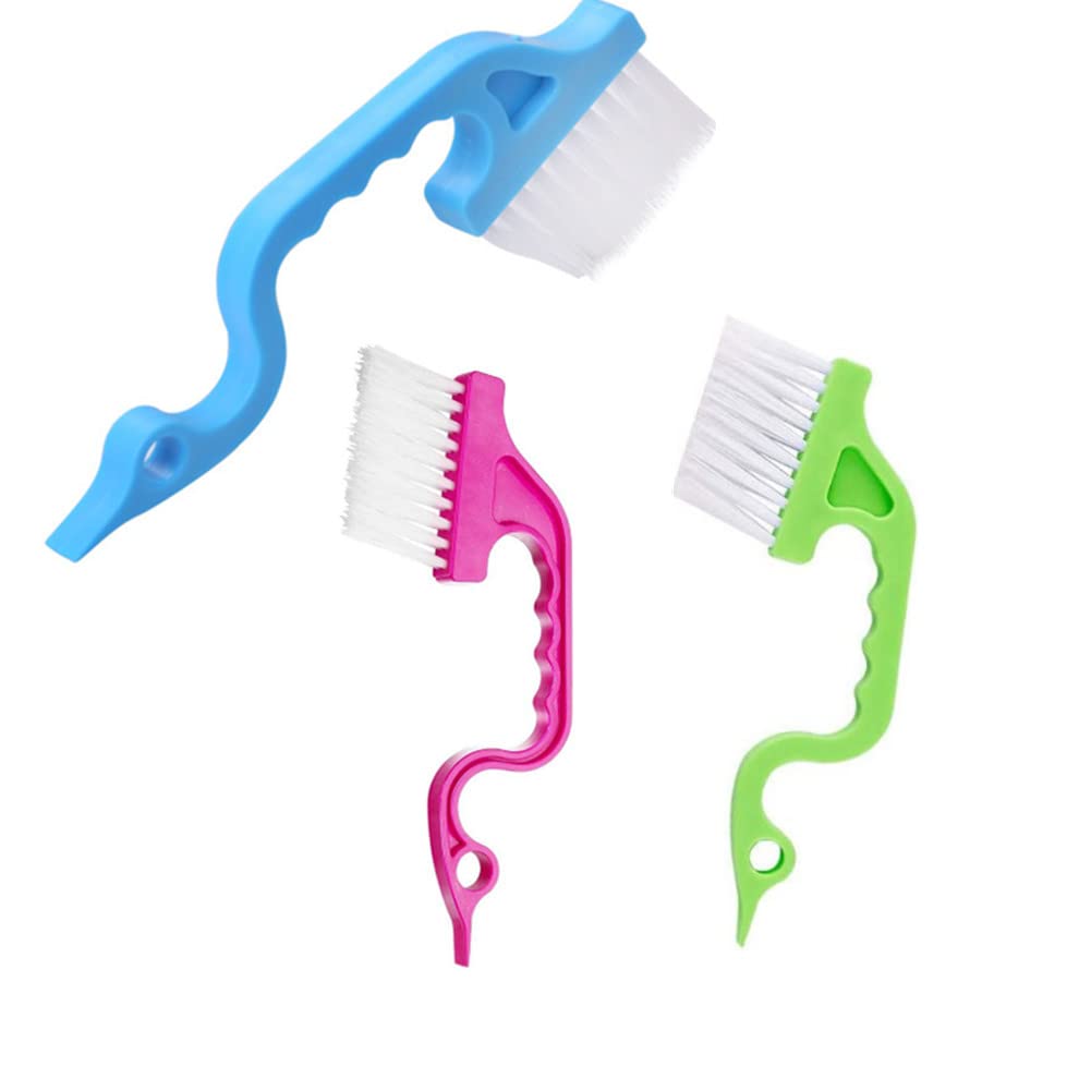 3Pcs Hand-Held Groove Gap Cleaning Tools Door Window Track Kitchen Cleaning Brushes, For Window Air Conditioning Kitchen Cleanin