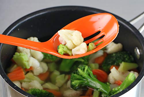 Reston Lloyd Melamine Slotted Spoon Kitchen Utensil, Premium Quality Utensil With Heat Resistant Ergonomic Handle, Durable Bpa-F