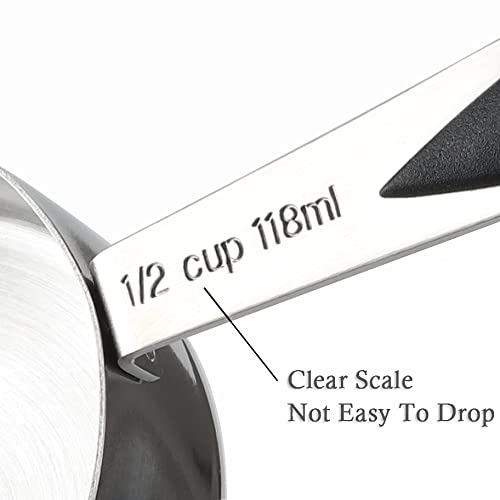 Measuring Cups And Spoons Set Stainless Steel Includes 8 Heavy Duty Measuring Cups 8 Double Sided Magnetic Measuring Spoons And