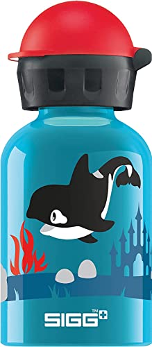 Sigg - Kids Water Bottle - Orca Family - Leakproof - Lightweight - Bpa Free - Aluminum - 10 Oz