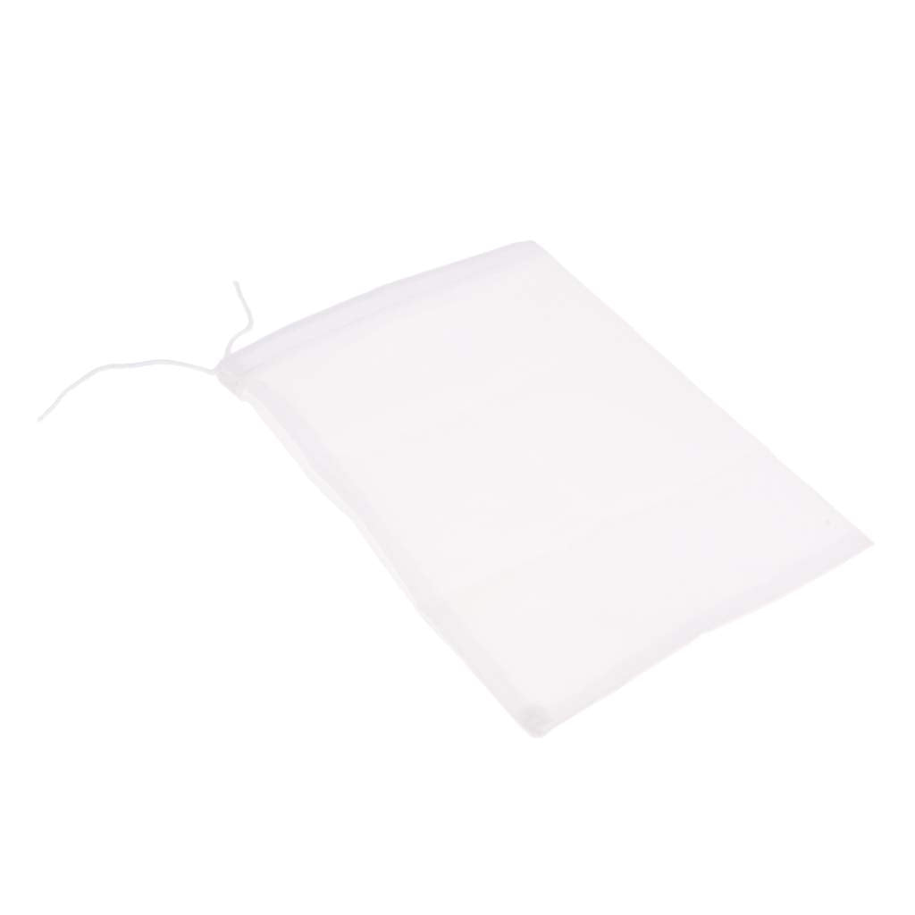 Merishopp 4 Pcs Milk Coffee Juice Reusable Nylon Mesh Strainer Filter Bag 15X20Cm