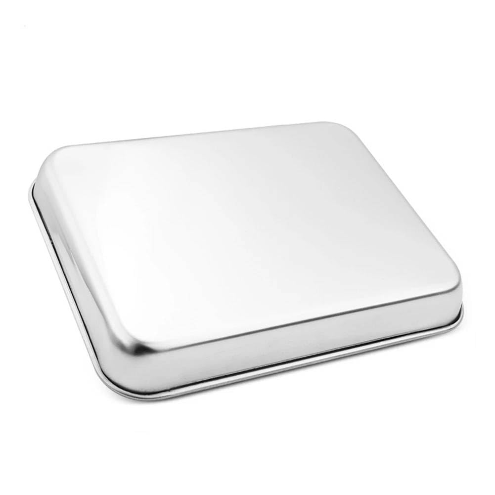 Mann MartVersatile Stainless Steel Baking Tray with Removable Cooling Rack  Perfect for Baking, Roasting, & Grilling