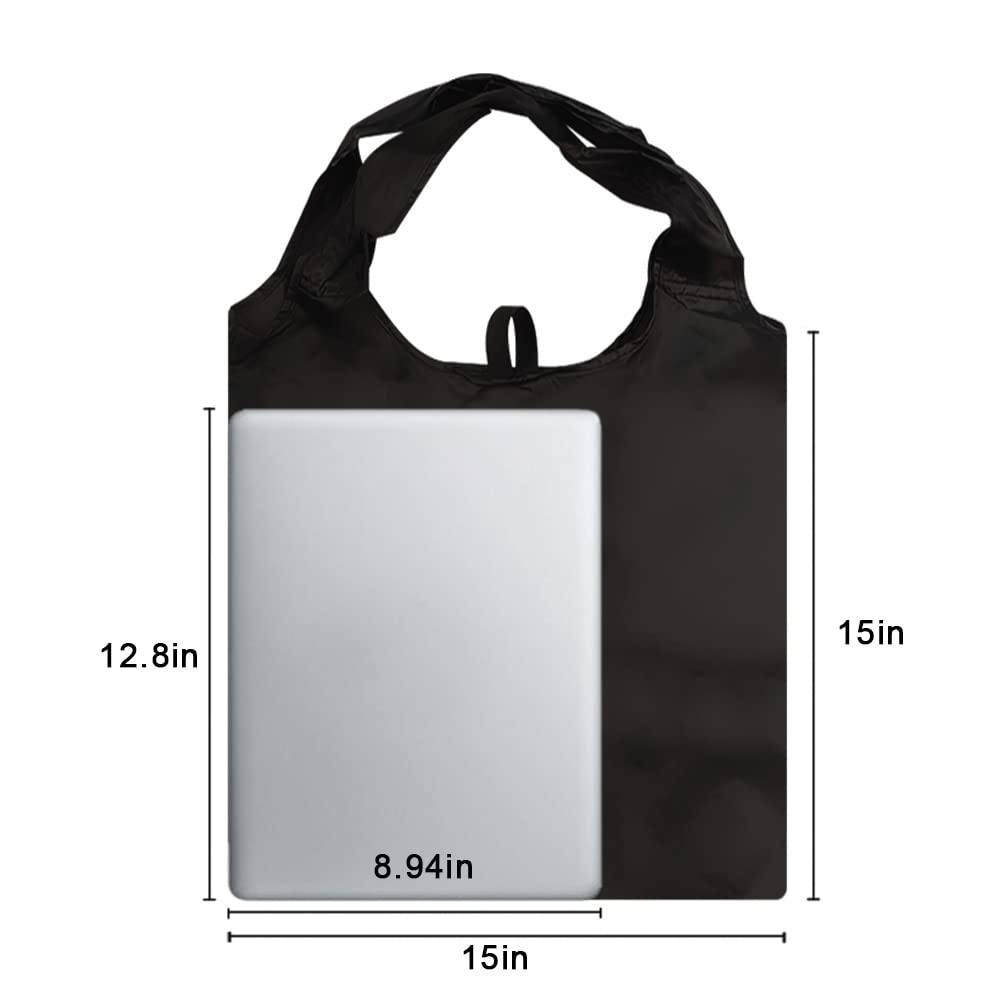 10 Pack Durable Folding Large Kitchen Reusable Shopping Bags With Handles Bulk, Aricsen Recycle Foldable Grocery Heavy Duty Wash