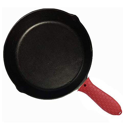 4 Pcs Silicone Hot Handle Cover, Assist Pan Holder For Cast Iron Skillets And Traditional Pots - Red