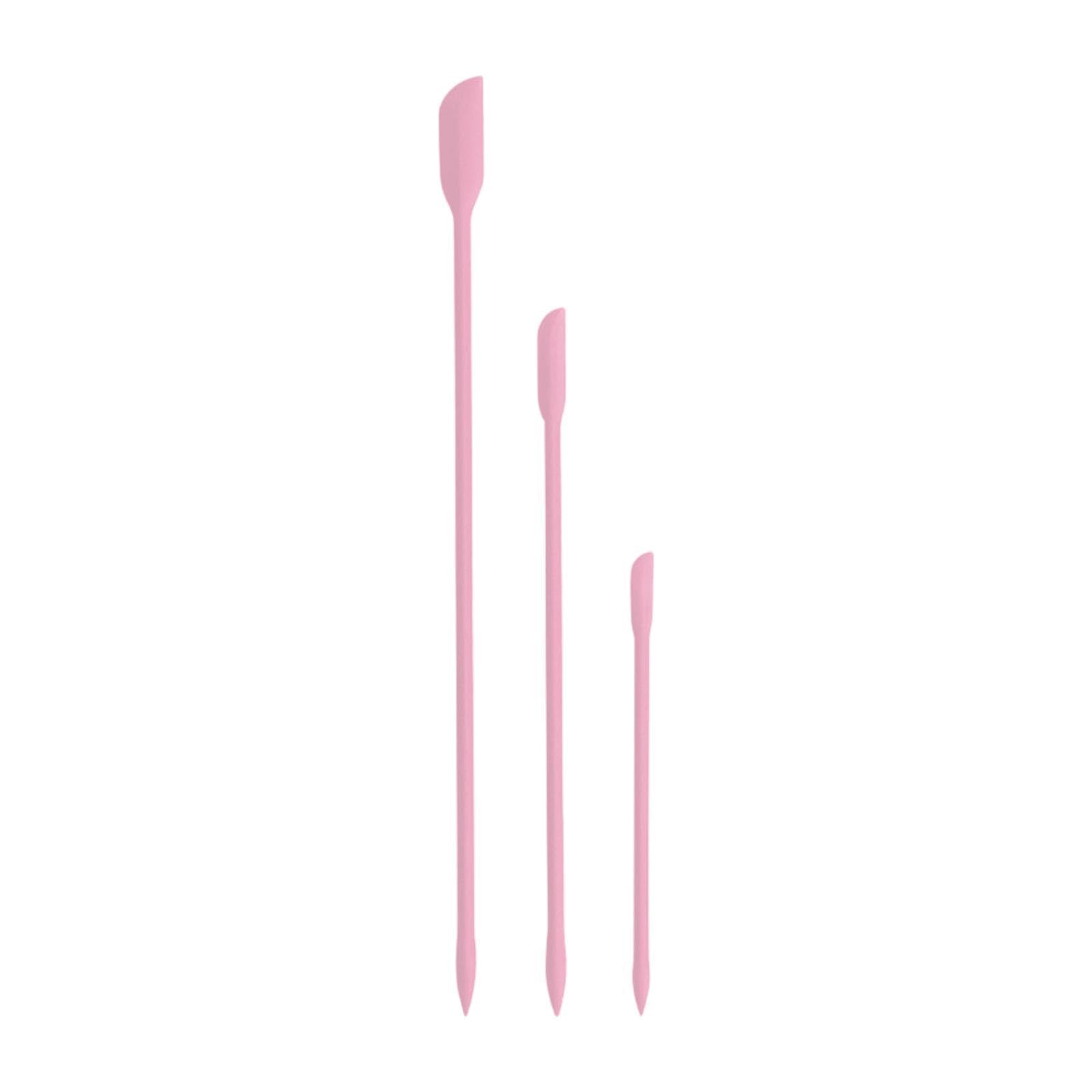 Ecomistiq 3Pcs Silicone Spatula Nonstick Butter Mixer For Bottle Ketchup Peanut Butter Pink | Cooking Utensils | Kitchen Tools &