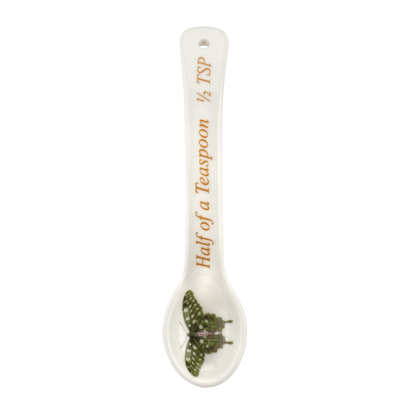 Portmeirion Botanic Garden Harmony Measuring Spoons- Set Of 4 | 1 Tbsp, 1 Tsp,  Tsp,  Tsp | Assorted Butterfly Motifs | Porcelai