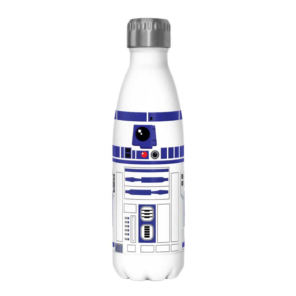 Star Wars Simpler R2 Costume 17 oz Stainless Steel Water Bottle, 17 Ounce, Multicolored (STRW6736-95815800)
