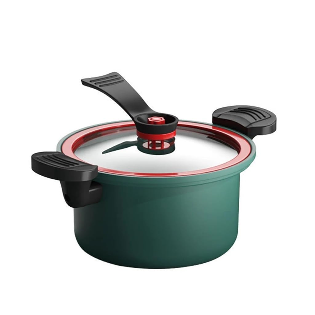 AFPSDLFJDLS Kitchen Nonstick Pressure Cooker 3.5L Portable MultiPurpose Cooker MultiCooker Household Cooking(Gray)