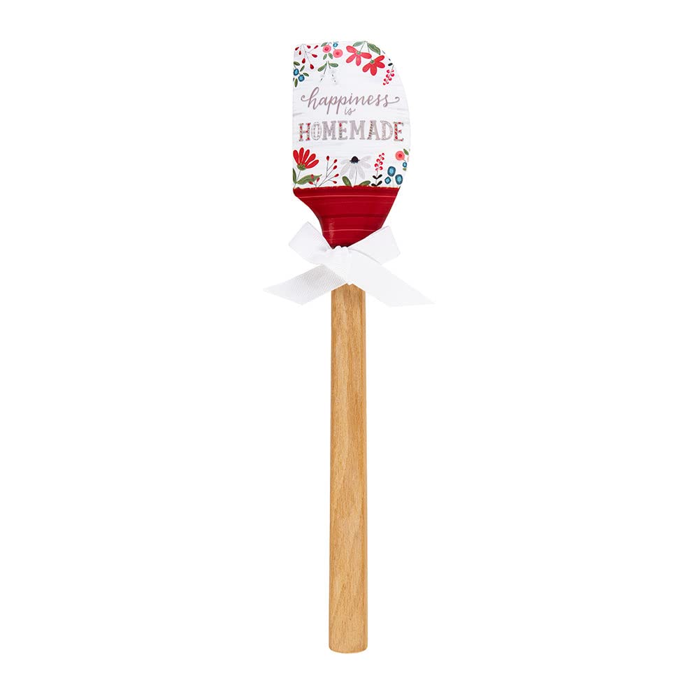 Shannon Road Gifts Classic Kitchen Silicone Spatula, 12.5-Inches, Happiness Is Homemade
