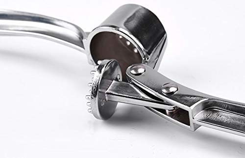 Onwon Garlic Press Mashed Garlic Crusher Peeler Chopper Garlic Puree Maker Heavy Duty Stainless Zinc Alloy