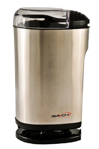Saachi Coffee Grinder Rust Free Stainless Steel, Also Grinds Nuts and Spices in Seconds - A Very Popular Model