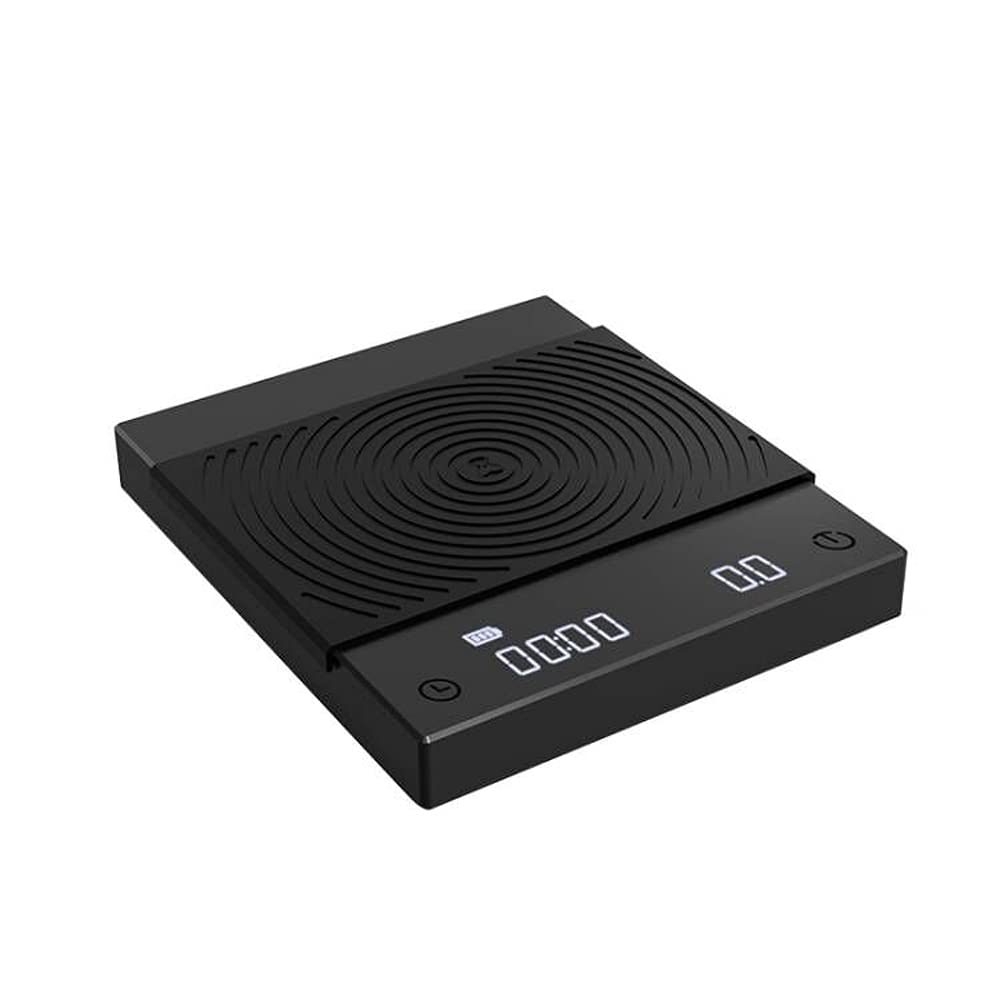 Rechargeable Coffee Scale with Timer, TIMEMORE Black Mirror Basic2,Espresso Scale with Flow Rate Function, 2kg/0.1g High Precisi