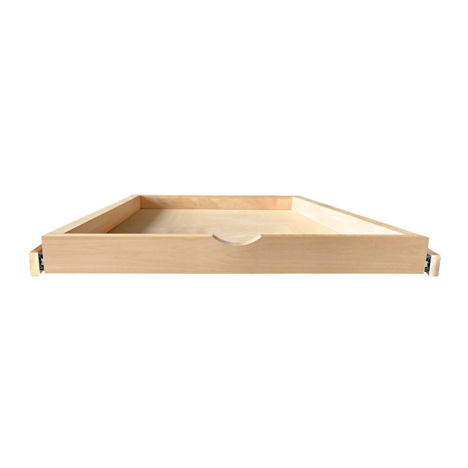 LuxursKingQYW Soft Close Drawer Slides Soft Close Cabinet Drawer Wood Pull Out Tray Drawer Box Kitchen CabinetSlide Out Shelf Wo