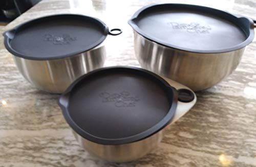 The Pampered Chef Stainless Mixing Bowl Set Of 3