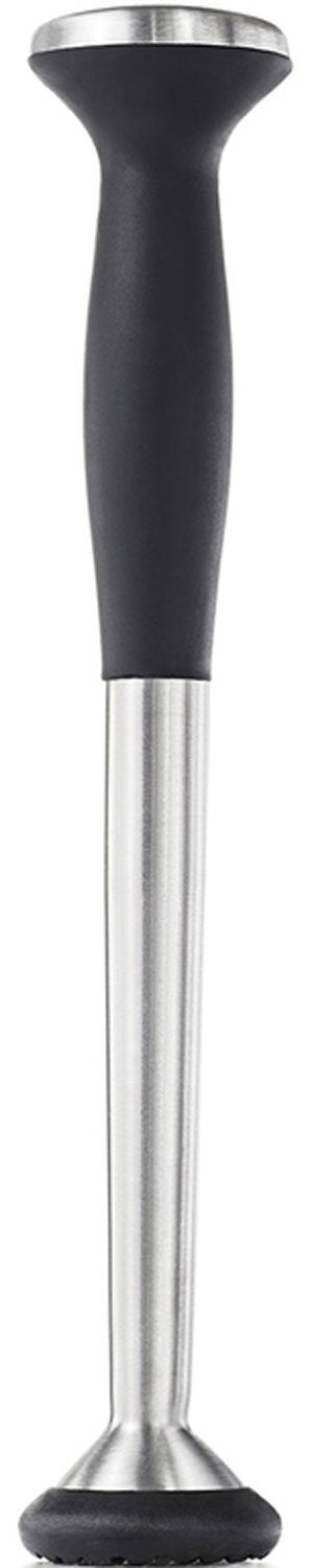 Oxo Steel Muddler With Non-Scratch Nylon Head And Soft Non-Slip Grip, Silver, 9-Inch