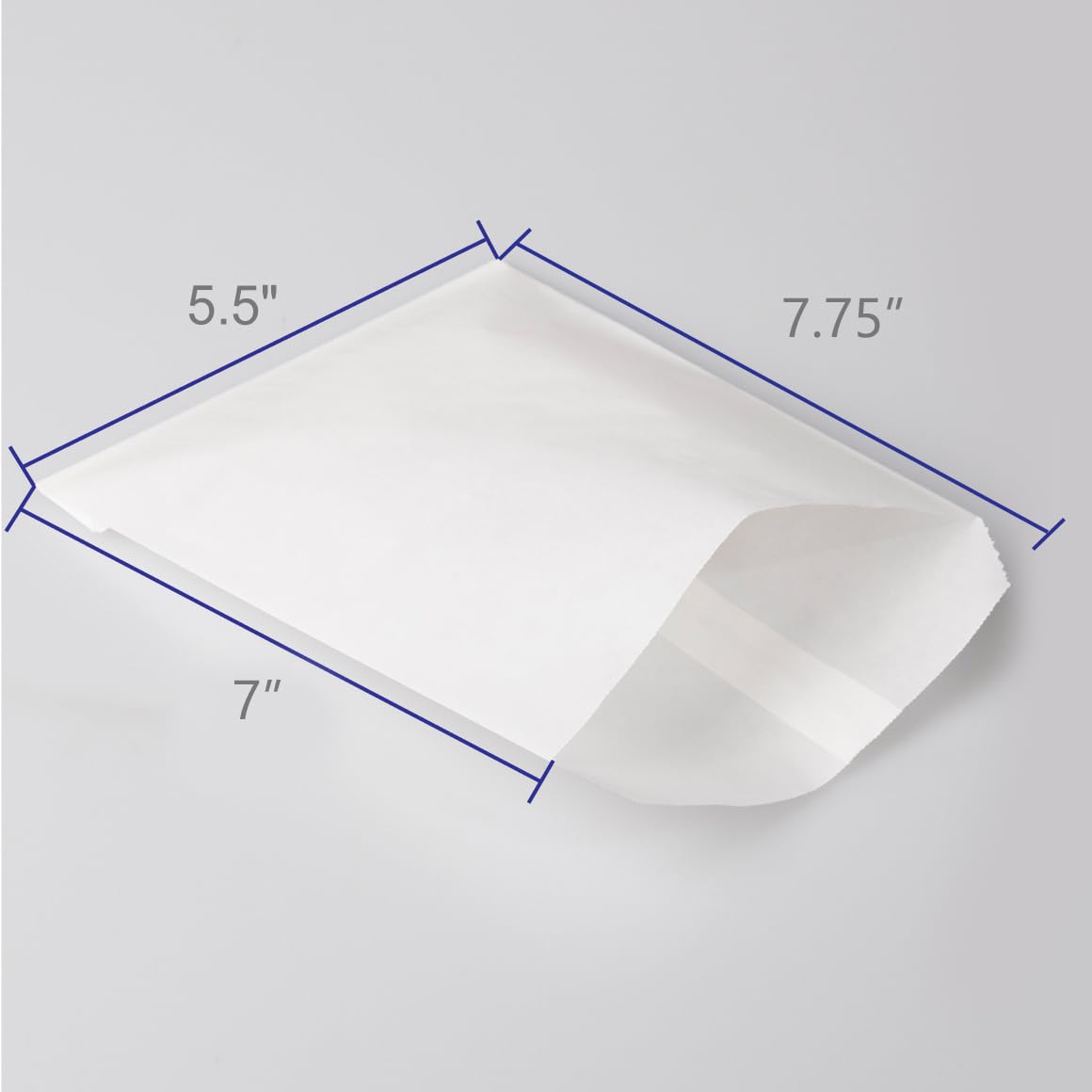 BagDream Glassine Waxed Paper Bags 5.5x7.75 Inches Pack of 100 Flat Glassine Bags Glassine Envelopes  Cookie Bags  Popcorn Bags