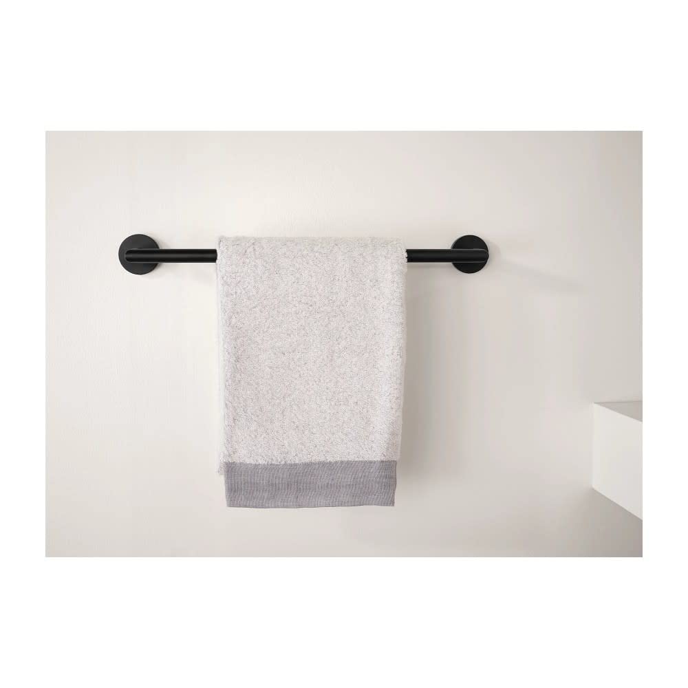 TOWEL BAR BLK MAT 18''''L (Pack of 1)