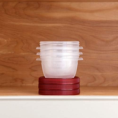 Rubbermaid Takealongs Twist & Seal, Twist Top Food Storage Containers, 2 Cup, 3 Pack