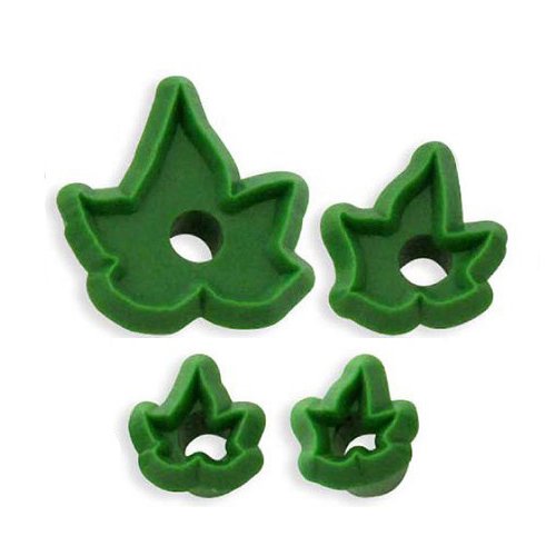 Jem Small Ivy, Cake Decorating, Set Of 4 Fondant Cutters