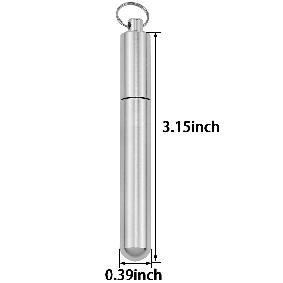 Haidong Portable Toothpick Box With Keychain, Metal Toothpick Holder For Outdoor Travel (2Pcs)
