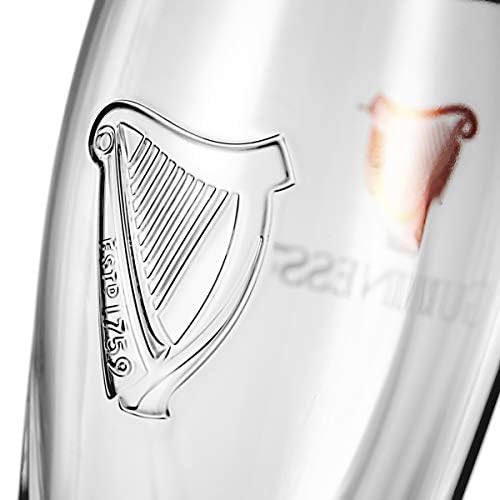 Guinness Draught 20oz Pint Glass (Pack of 4)