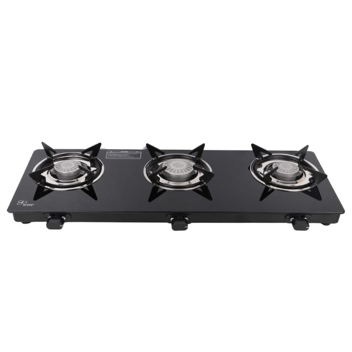 Thermador Gas Stove 3 Burners Manual Ignition|3 Burner Stove With Gas Saver Aluminium Burners Super Sleek Toughened Glass|Glass 