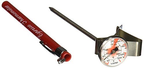 Norpro Instant Read Espresso Latte Steamed Milk Drink Thermometer 6 Long New