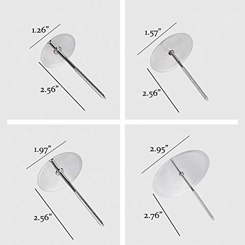 6Pcs Cake Flower Nail And Flower Lifters Set, Stainless Steel Cake Cupcake Decor Baking Tools For Icing Flowers Decoration (4 Si