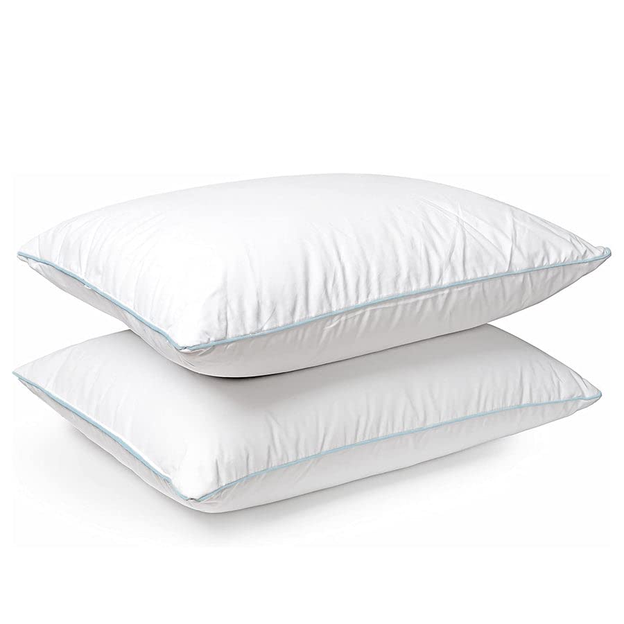 Set Of 2 Pillows Similar To Holiday Inn Soft Blue Cord Soft Bed Pillow - Standard Size