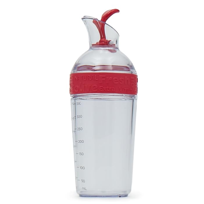 Home Basics 11.8 Oz. Olive Oil Bottle With Easy Pour Spout (Assorted Colors)