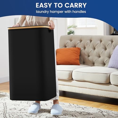 Laundry Basket With Lid, 120L Clothes Hamper For Laundry Basket, Laundry Hamper Organizer For Bedroom, Laundry Room, Dirty Cloth