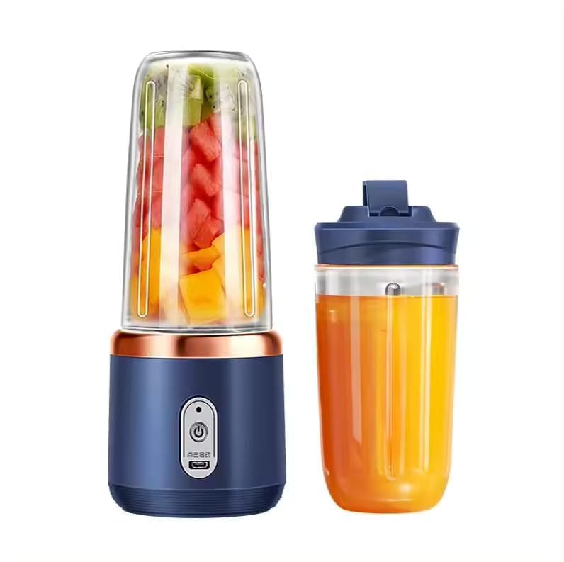 Qlect Portable Blender Electric Juicers Fruit Mixers Usb Rechargeable Smoothie Mini Personal Juicer 6 Blades 3Gears With 1500 Ma