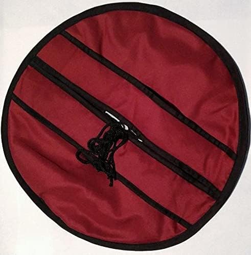 CASSEROLE DISH PIE CARRIER 16.5 ROUND BURGANDY