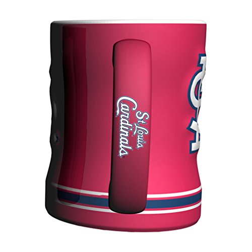 Mlb St. Louis Cardinals 14-Ounce Sculpted Relief Mug Alternate Color, Red